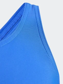 Badkleding|adidas - badpak met klein logo Blauw