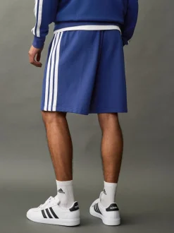 Shorts|adidas Blauw - Essential 3-Stripes French Terry Shorts