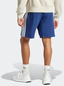 Shorts|adidas Blauw - Essential 3-Stripes French Terry Shorts