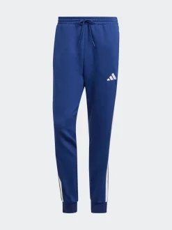 Joggingbroeken*adidas - Essentials fleece joggingbroek met 3 strepen Blauw