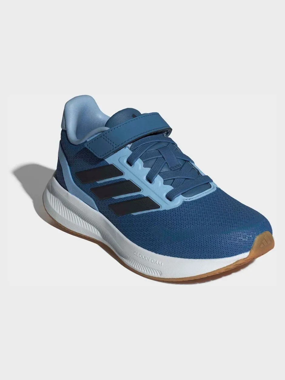 Sneakers*adidas Blauw - Runfalcon 5 kindersneakers met elastische veters