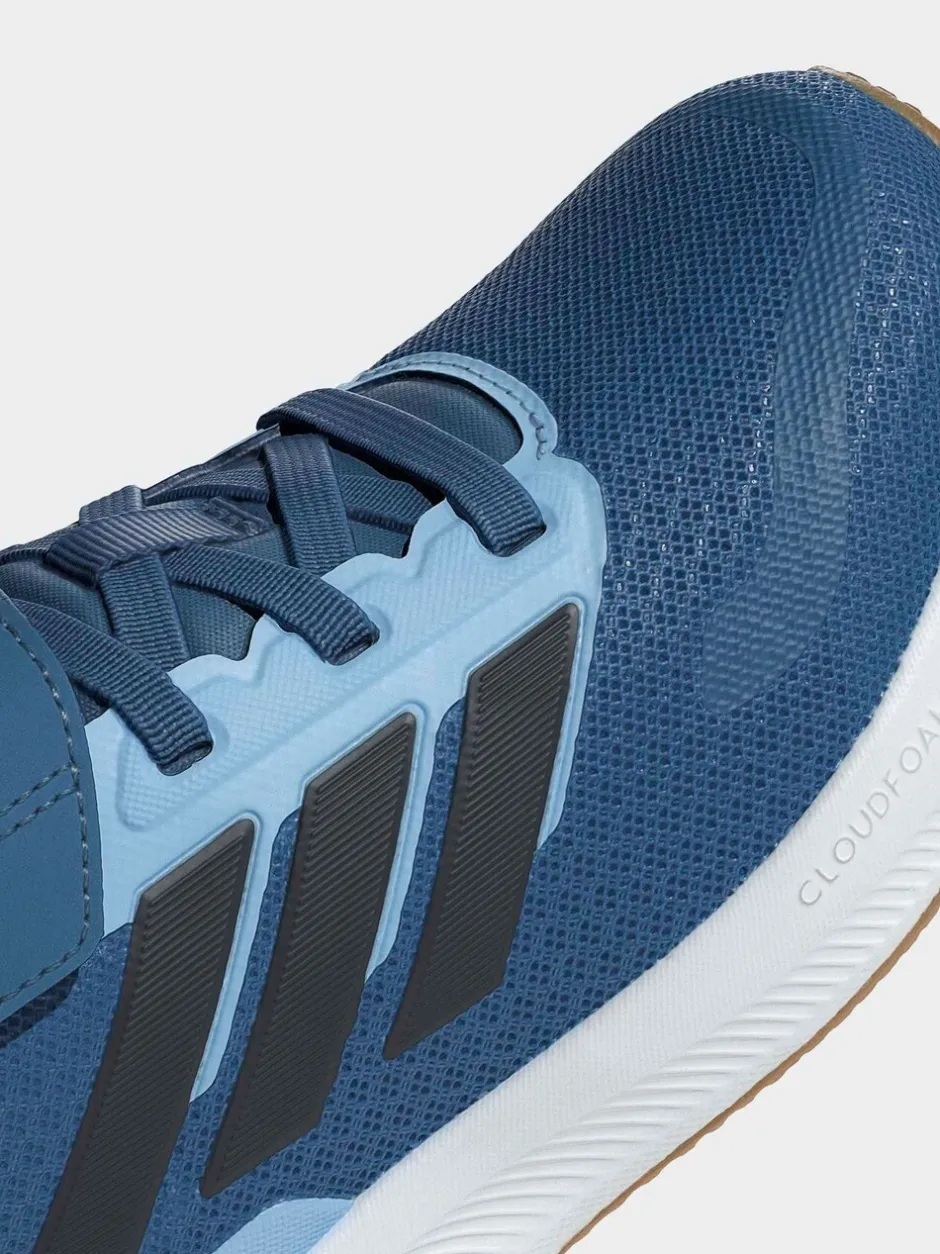 Sneakers*adidas Blauw - Runfalcon 5 kindersneakers met elastische veters