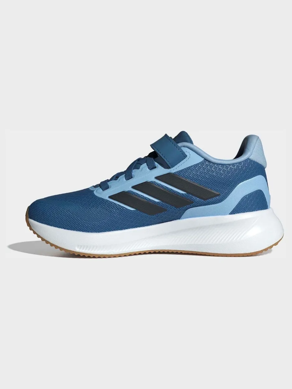 Sneakers*adidas Blauw - Runfalcon 5 kindersneakers met elastische veters