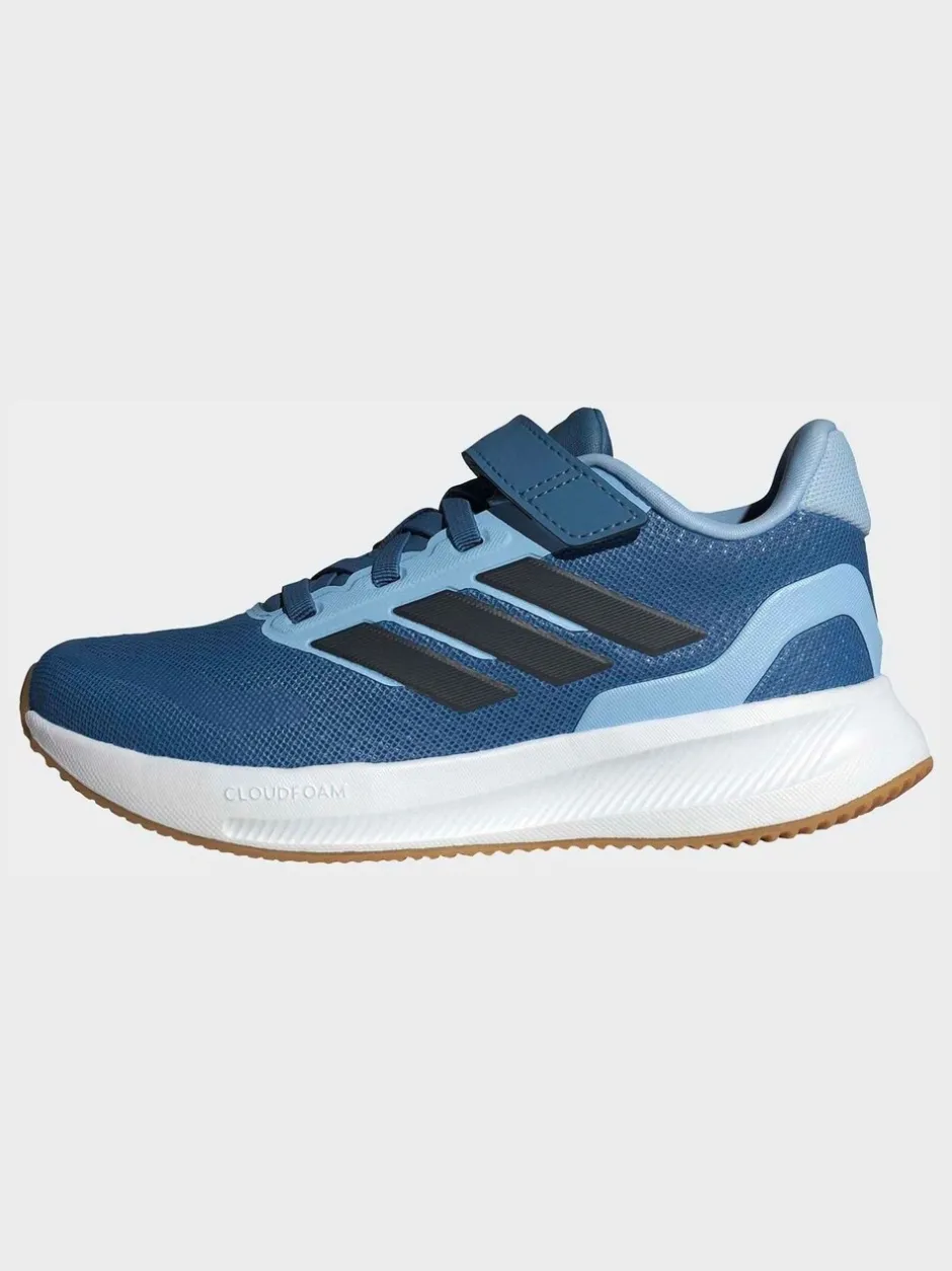 Sneakers*adidas Blauw - Runfalcon 5 kindersneakers met elastische veters