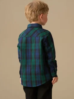 Shirts|Angel & Rocket - Camden Brushed Shirt With Bow Tie Blauw