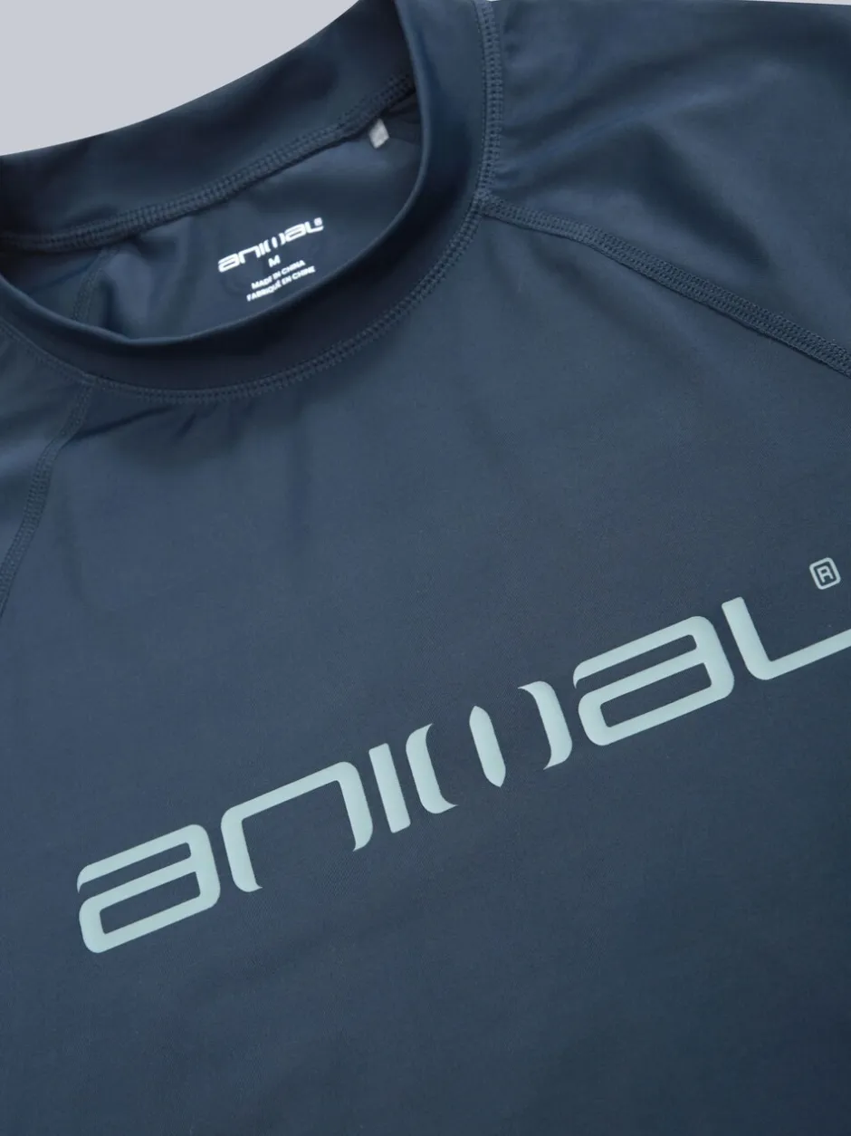 Badkleding*Animal - Sonny sneldrogend surfhemd met logo voor heren Blauw