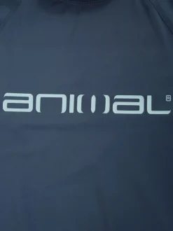 Badkleding*Animal - Sonny sneldrogend surfhemd met logo voor heren Blauw