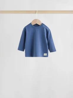 Tops|T-Shirts*Next - Baby T-shirts met lange mouwen 4 stuks (0mnd-2jr) Blauw