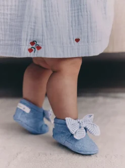 Gelegenheidskleding|Boots|Next - Babylaarzen met bloemenprint (0-18 mnd) Blauw