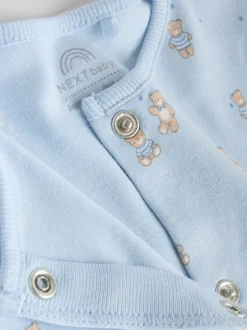 Babypakjes En Babypyjama's*Next Blauw - Babypyjama met berenprint (0-2jr)