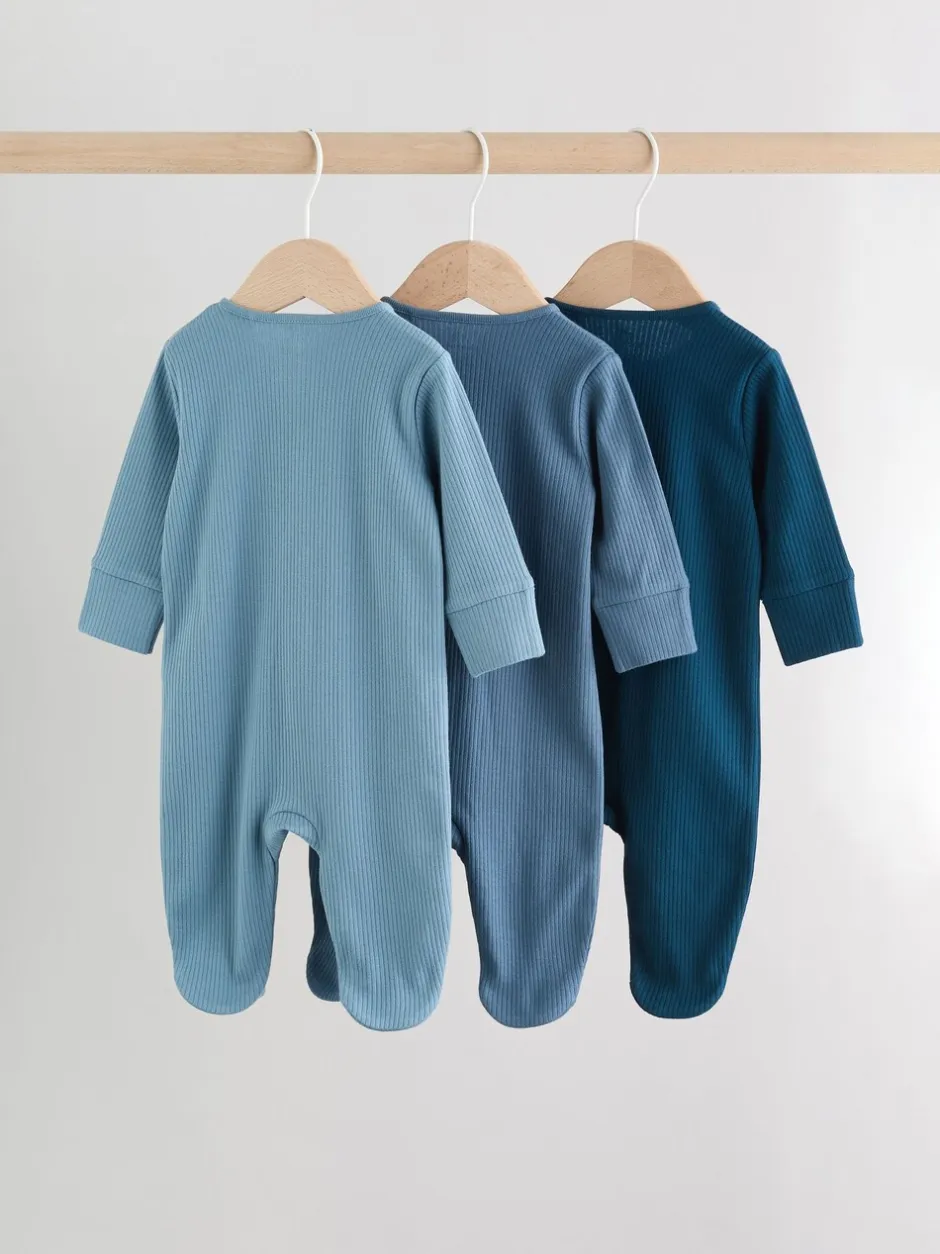 Babypakjes En Babypyjama's*Next Blauw - Babypyjama's met tweewegrits (0-2jr)