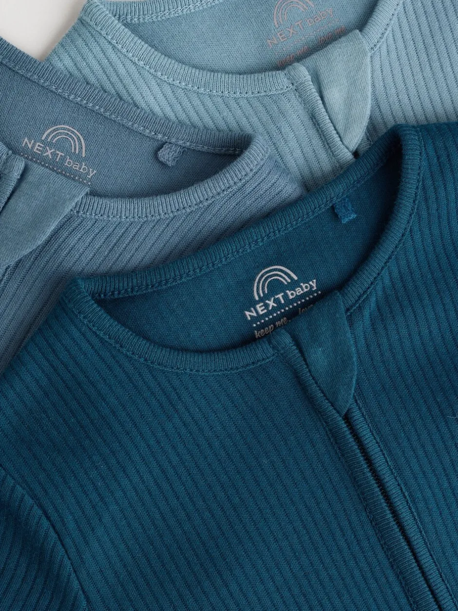 Babypakjes En Babypyjama's*Next Blauw - Babypyjama's met tweewegrits (0-2jr)