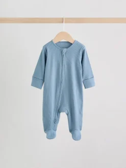 Babypakjes En Babypyjama's*Next Blauw - Babypyjama's met tweewegrits (0-2jr)