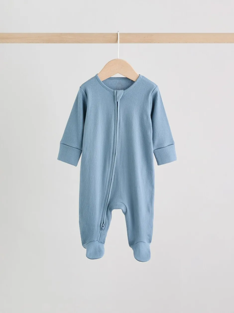 Babypakjes En Babypyjama's*Next Blauw - Babypyjama's met tweewegrits (0-2jr)