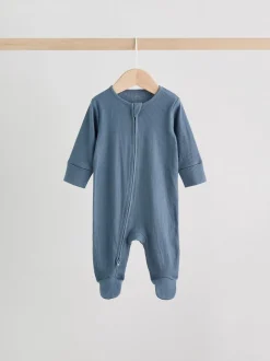 Babypakjes En Babypyjama's*Next Blauw - Babypyjama's met tweewegrits (0-2jr)