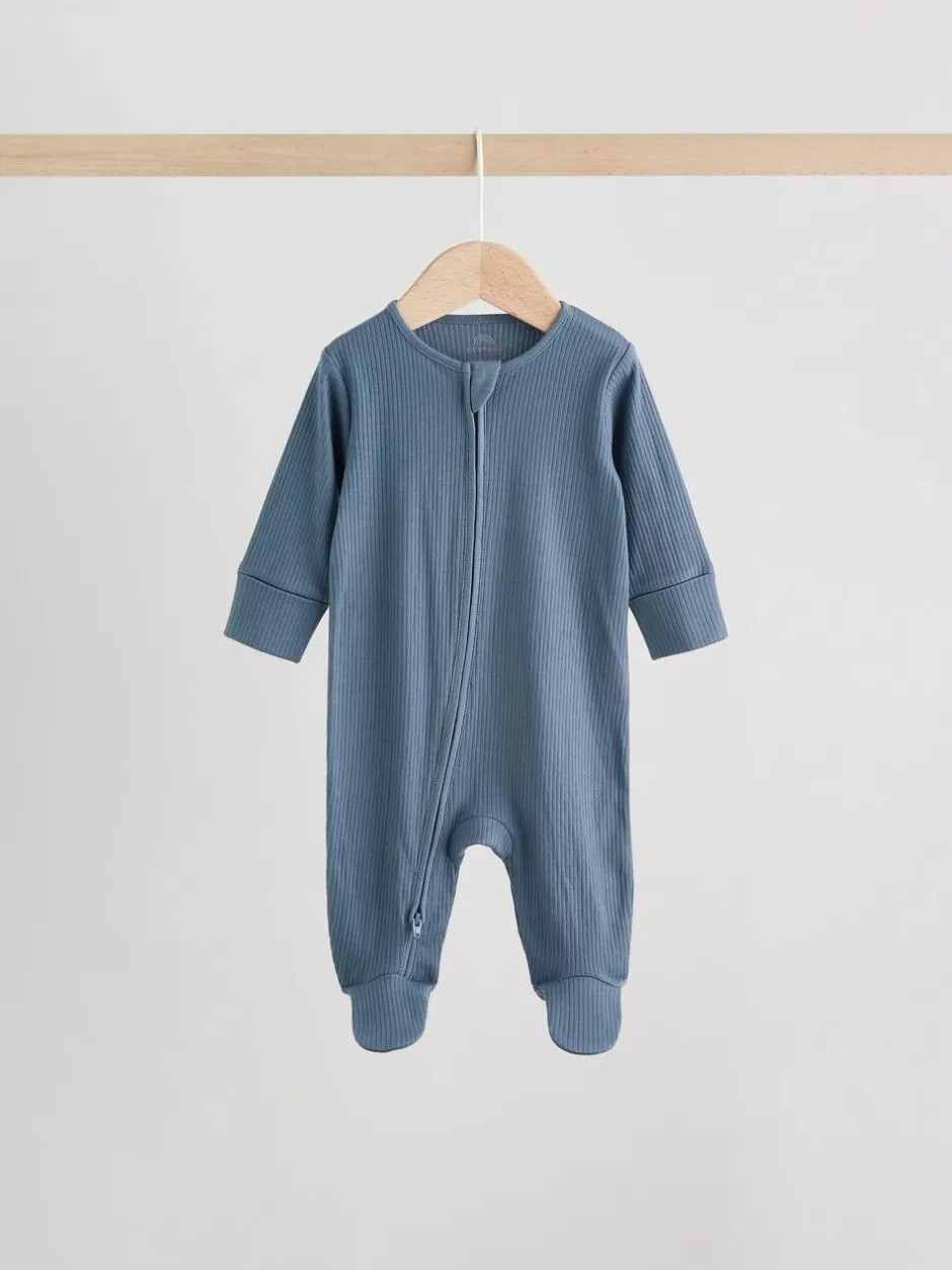Babypakjes En Babypyjama's*Next Blauw - Babypyjama's met tweewegrits (0-2jr)