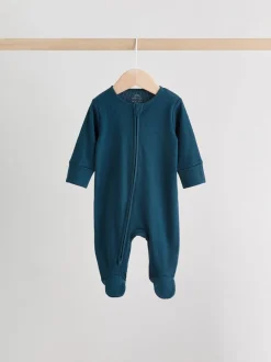 Babypakjes En Babypyjama's*Next Blauw - Babypyjama's met tweewegrits (0-2jr)