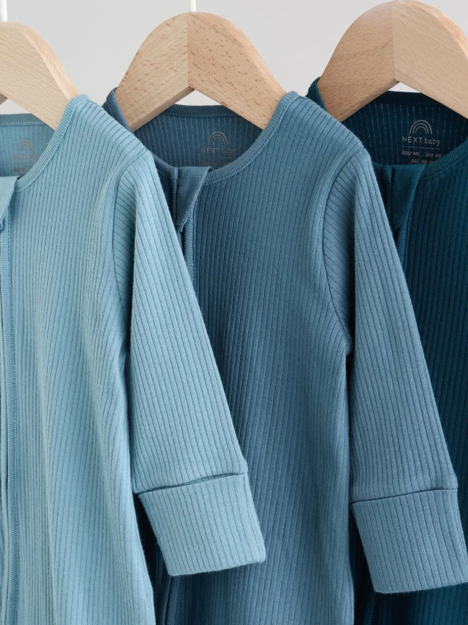 Babypakjes En Babypyjama's*Next Blauw - Babypyjama's met tweewegrits (0-2jr)