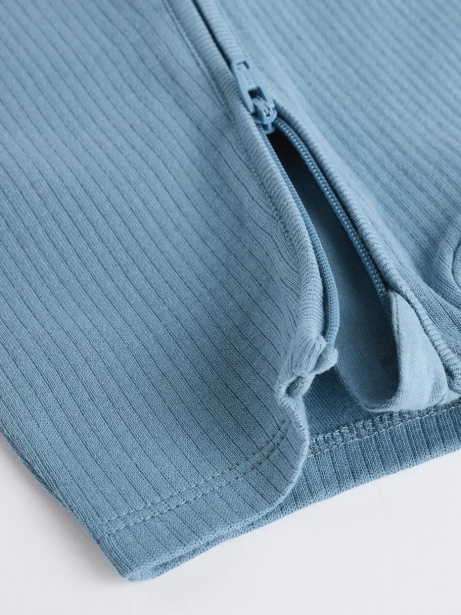 Babypakjes En Babypyjama's|Next Blauw - Babyrompertjes van 100% katoen met tweewegrits, 3 stuks (0-3jaar)