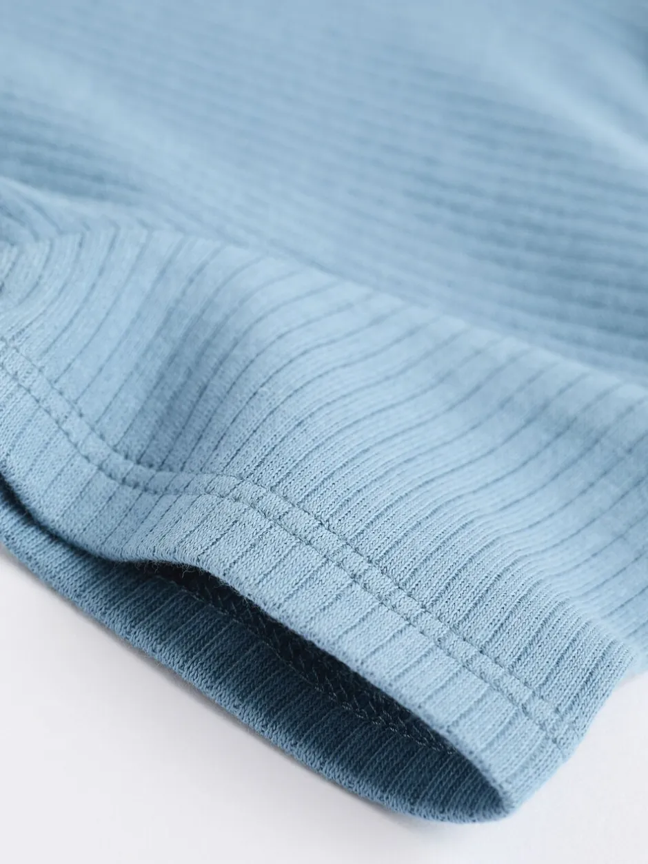 Babypakjes En Babypyjama's|Next Blauw - Babyrompertjes van 100% katoen met tweewegrits, 3 stuks (0-3jaar)
