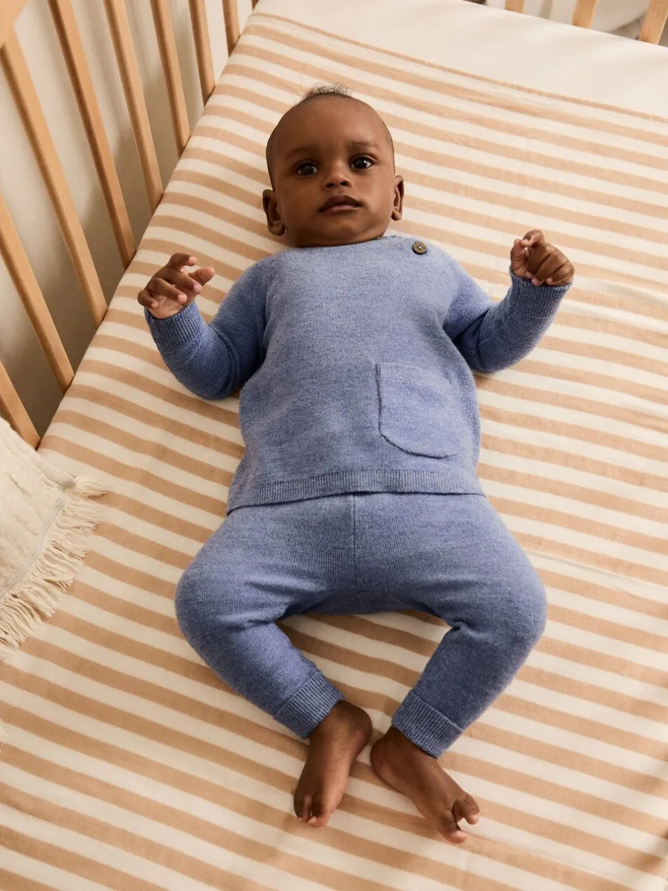 Sets En Combisets|Truien En Breisels*Next - Babyset met gebreide trui en legging (0mnd-2jr) Blauw