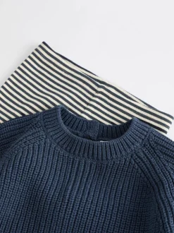 Sets En Combisets|Truien En Breisels*Next - Babyset met gebreide trui en legging (0mnd-2jr) Blauw