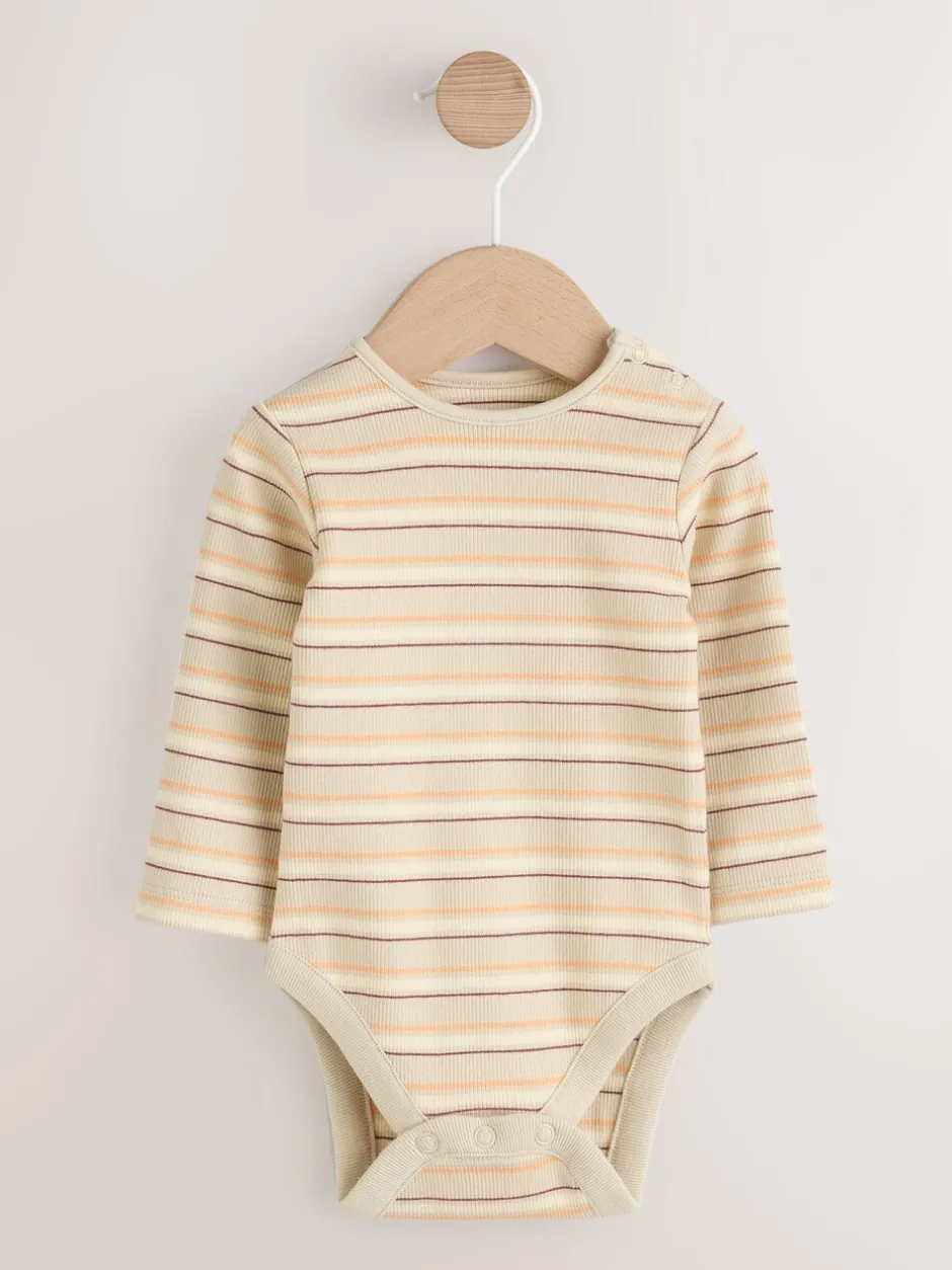 Rompertjes En Tuinbroeken*Next - Babyset van denim bretelbroeken en bodysuit (0 mnd - 2 jr) Blauw