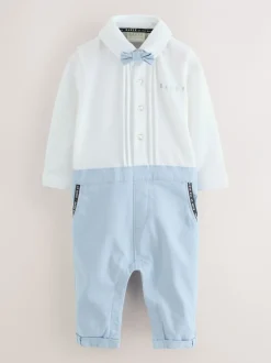 Rompertjes En Tuinbroeken*Baker by Ted Baker - - Modieus tweedelig lijkend rompertje Blauw