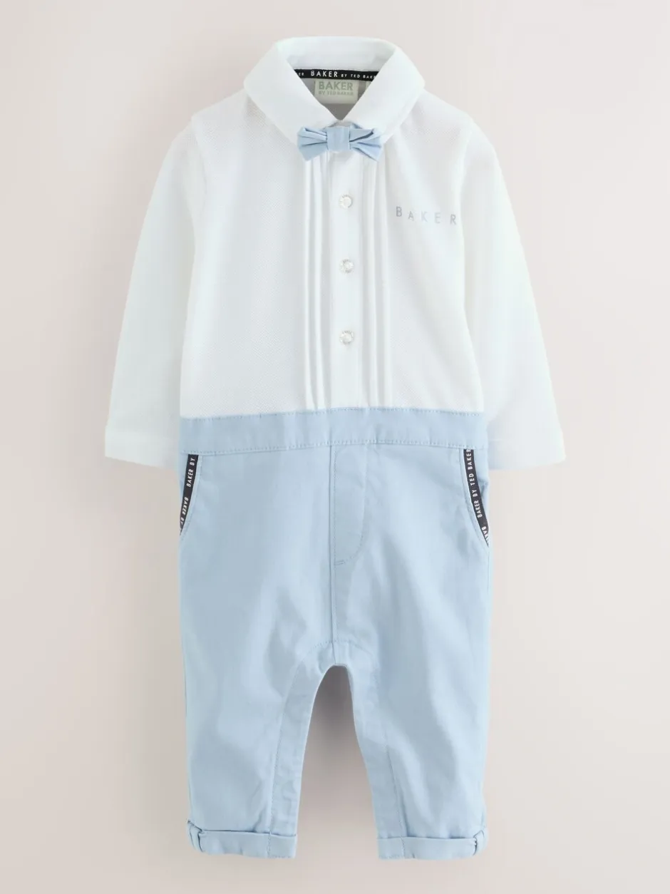 Rompertjes En Tuinbroeken*Baker by Ted Baker - - Modieus tweedelig lijkend rompertje Blauw