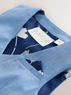 Gelegenheidskleding|Kostuums En Herenvesten*Baker by Ted Baker - set van overhemd, gilet en short Blauw