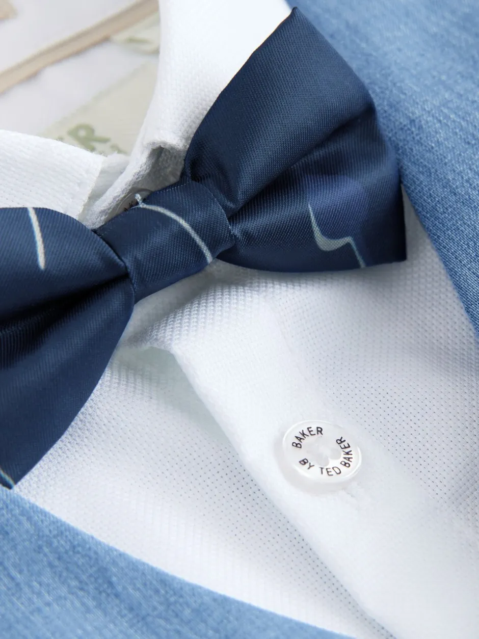 Gelegenheidskleding|Kostuums En Herenvesten*Baker by Ted Baker - set van overhemd, gilet en short Blauw