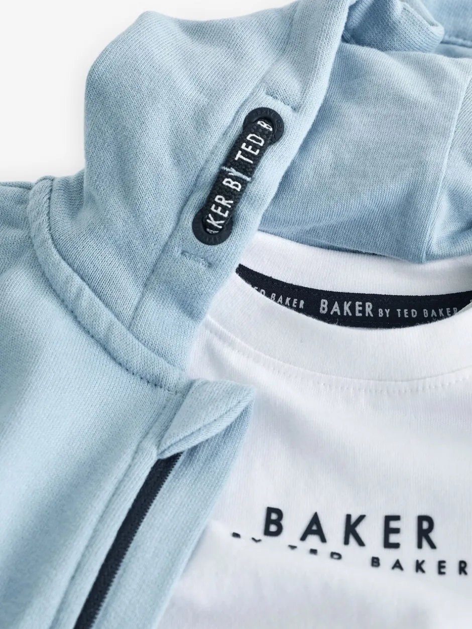 Joggingbroeken|Sweaters En Hoody´S*Baker by Ted Baker - 100% katoenen (0 - 6 jr) driedelig trainingspakset Blauw