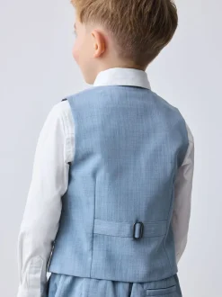 Gelegenheidskleding|Kostuums En Herenvesten|Baker by Ted Baker - set van gilet, overhemd en broek Blauw