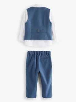 Kostuums En Herenvesten*Baker by Ted Baker - set van gilet, overhemd en broek Blauw