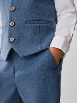 Kostuums En Herenvesten*Baker by Ted Baker - set van gilet, overhemd en broek Blauw
