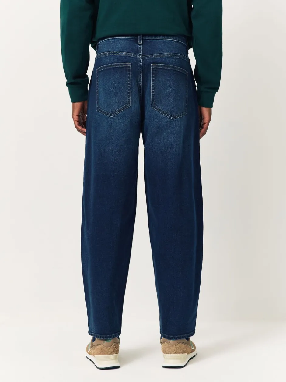 Jeans|Next Blauw - Barrel Fit Classic Stretch Jeans