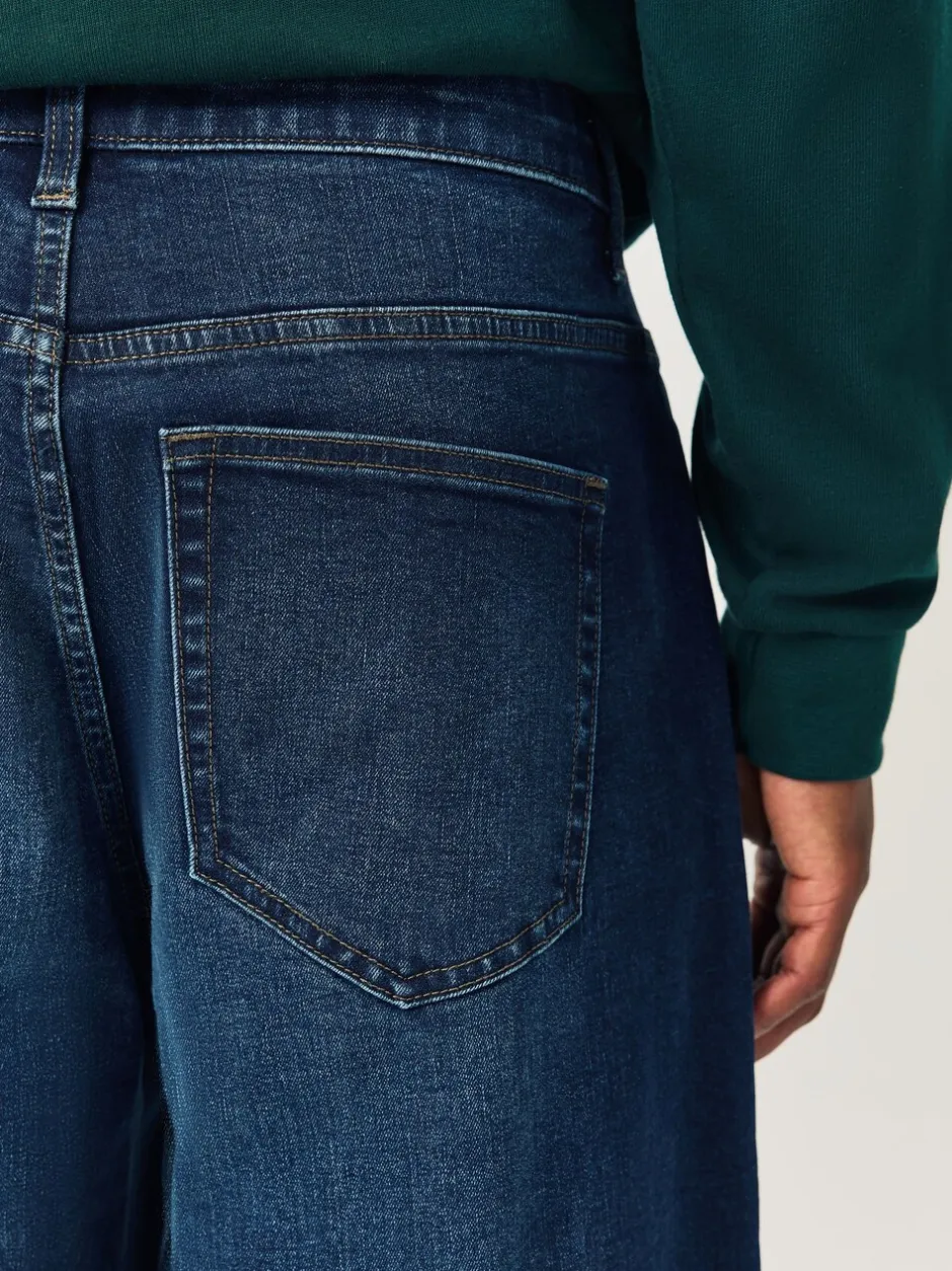 Jeans|Next Blauw - Barrel Fit Classic Stretch Jeans