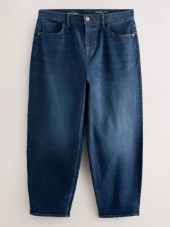 Jeans|Next Blauw - Barrel Fit Classic Stretch Jeans