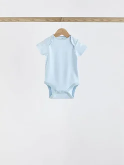Rompertjes En Hemdjes|Next Blauw - Beer Baby Bodysuits met korte mouwen