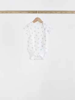 Rompertjes En Hemdjes|Next Blauw - Beer Baby Bodysuits met korte mouwen
