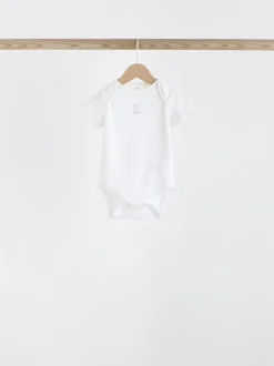 Rompertjes En Hemdjes|Next Blauw - Beer Baby Bodysuits met korte mouwen
