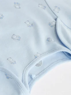 Rompertjes En Hemdjes|Next Blauw - Beer Baby Bodysuits met korte mouwen