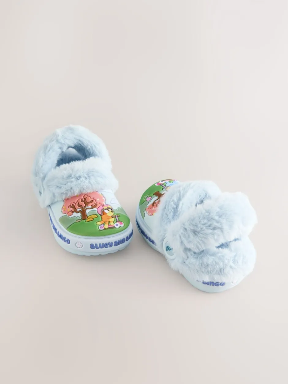 Pantoffels|Pantoffels|Next Blauw - Bluey Cosy Lined Slipper Clogs