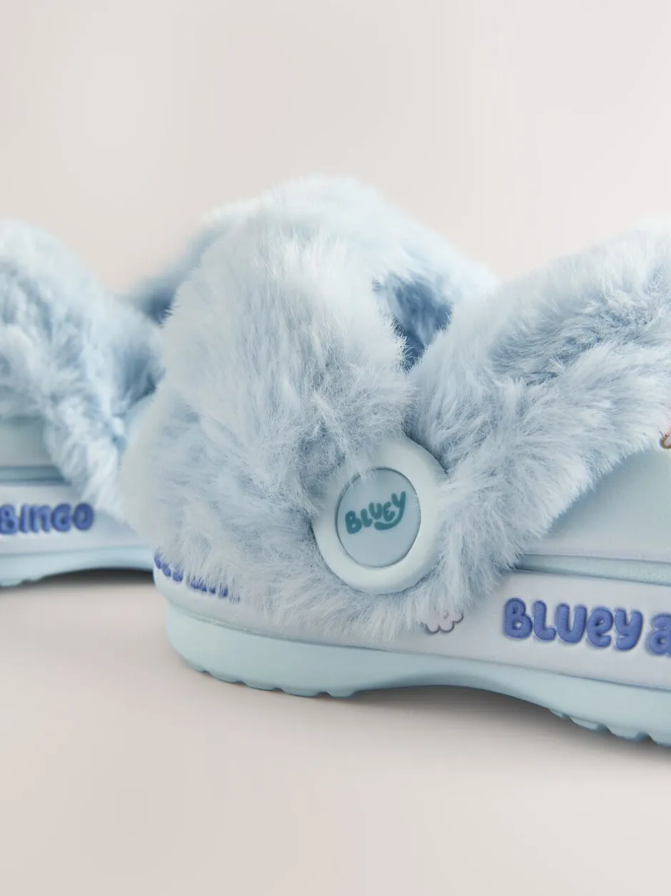 Pantoffels|Pantoffels|Next Blauw - Bluey Cosy Lined Slipper Clogs