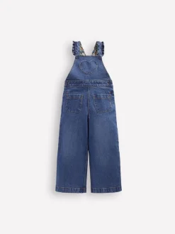 Tuinbroeken*Boden - Frill Dungarees Blauw