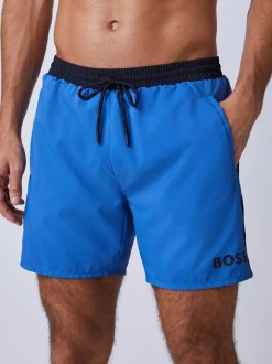 Badkleding*BOSS Blauw - Starfish sneldrogende zwembroek