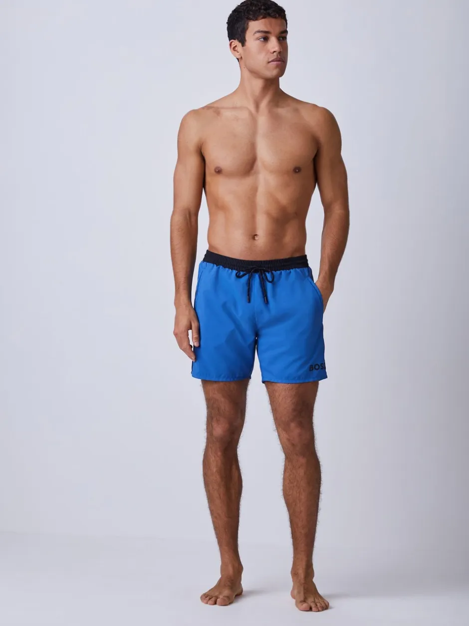 Badkleding*BOSS Blauw - Starfish sneldrogende zwembroek