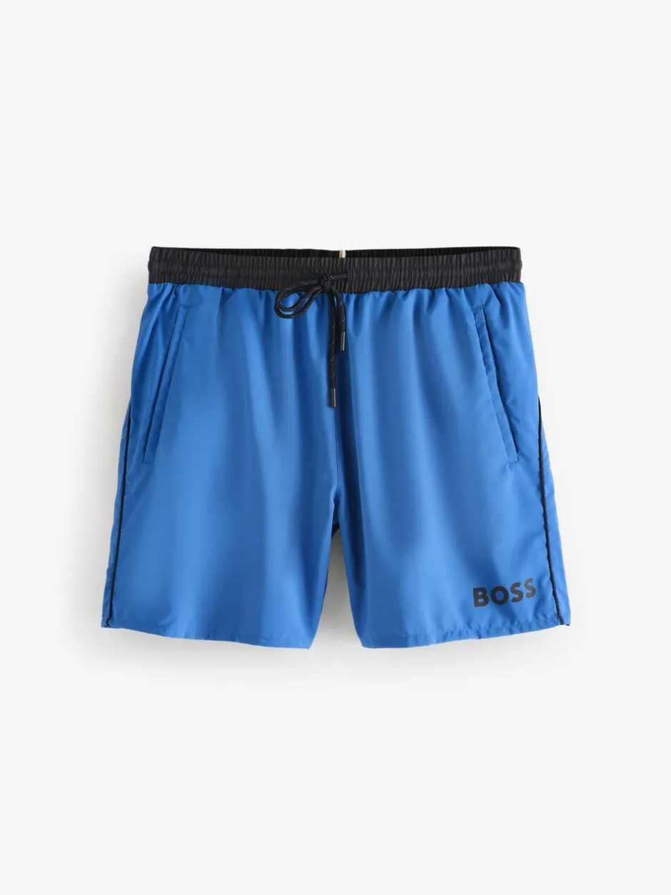 Badkleding*BOSS Blauw - Starfish sneldrogende zwembroek