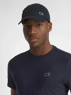 Mutsen, Sjaals En Handschoenen*Calvin Klein Golf - 100% zwarte katoenen keperstof petten Blauw
