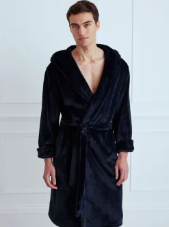 Kamerjassen En Badjassen*Chelsea Peers - - Fleece badjas Blauw